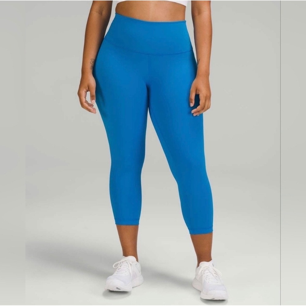 Lululemon Wunder Train High-Rise Crop 23" Poolside Size 8